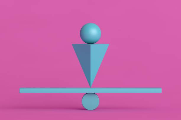 istock Colorful balanced geometric shapes 1320443512