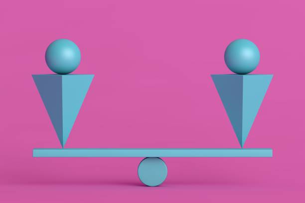 Colorful balanced geometric shapes