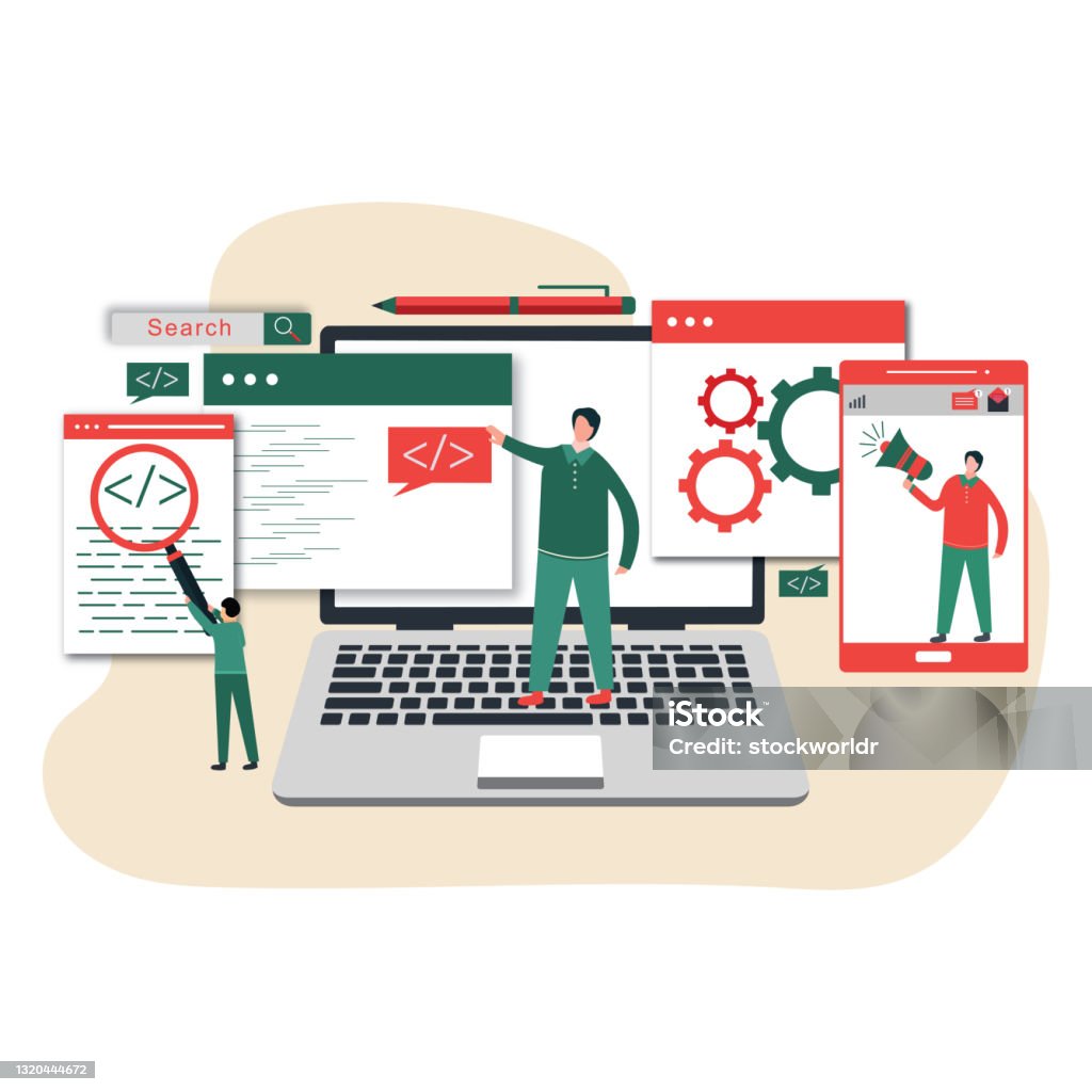 Website App Design Development Technology Software Code Programming Ui ...