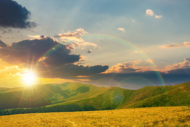istock mountain landscape in summer at sunset 1320444720