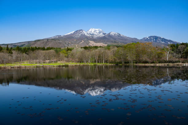 istock Mt. Myoko and imori pond 1320447677