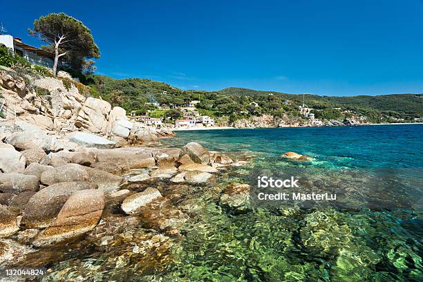 Forno Beach Before Sunset Italy Stock Photo - Download Image Now - Beach, Tuscany, Bay of Water