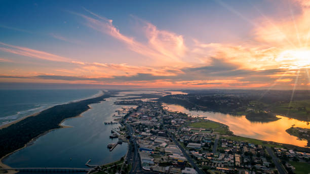 istock Lakes Entrance at dusk 1320448852