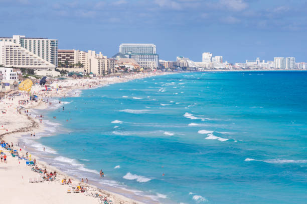 istock Caribbean seaside beach with turquoise water and big waves 1320454429
