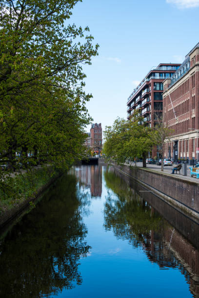 istock city and its reflection in the canal 1320462245