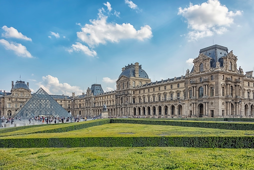 September 2016 - Paris, France - Louvre museum in Paris city