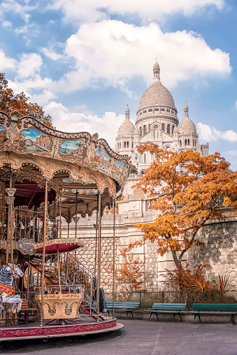 Montmartre district in Paris, France