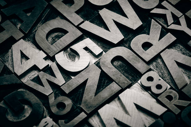 istock Vintage wooden letterpress type background 1320468450