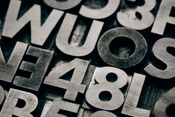 istock Vintage wooden letterpress type background 1320468479