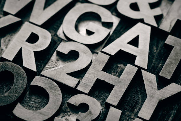 istock Vintage wooden letterpress type background 1320468486