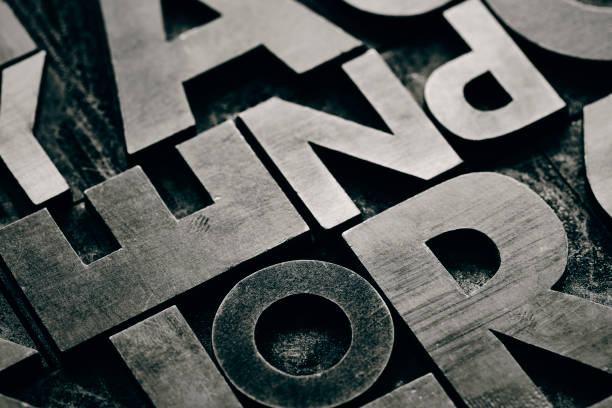 istock Vintage wooden letterpress type background 1320468500