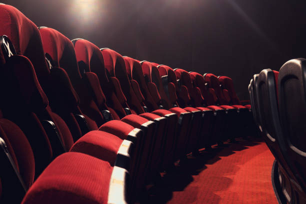 istock Empty movie theater with no audience due to lockdown and quarantine 1320468750