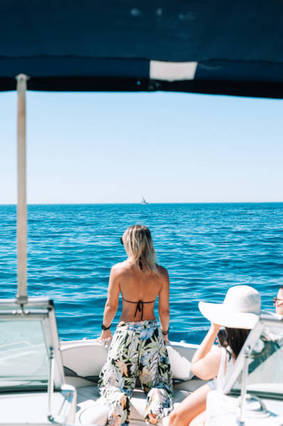 istock Woman portrait on boat 1320480174