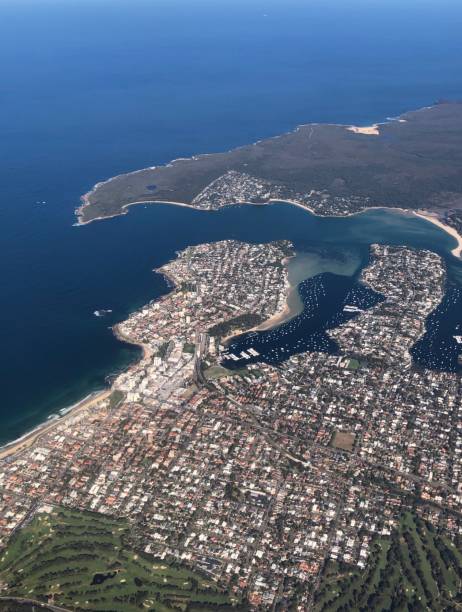 istock Aerial coastline and deep blue sea 1320481354