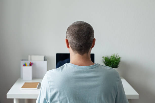 istock Remote work and pandemic isolation concept, Freelancer working at home office 1320483545