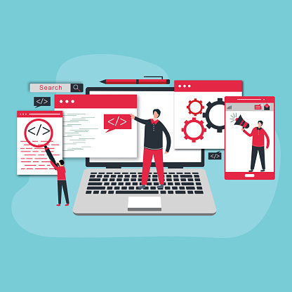 Website App Design Development Technology Software Code Programming Ui ...