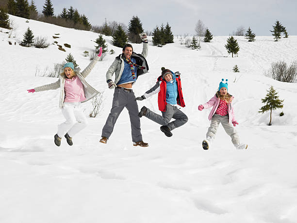 istock Young Family On Winter Vacation 132049983