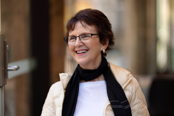 istock Smiling woman looking to the side 1320501573