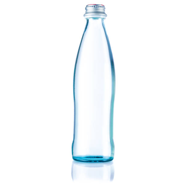 精製水入りのガラス瓶。 - purified water bottle water drink ストックフォトと画像