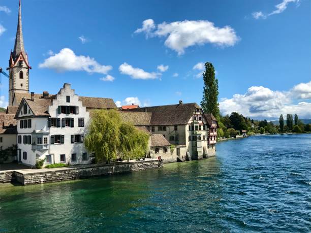 istock Suisse - stone on the rhine - canton de Schaffouse 1320510606