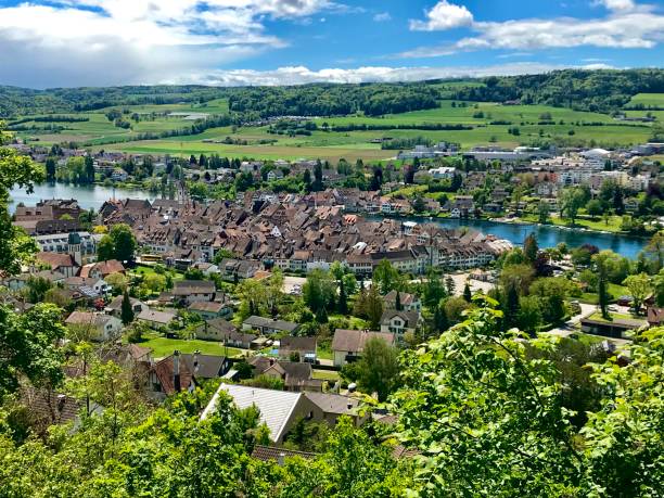istock Suisse - stone on the rhine - canton de Schaffouse 1320510622