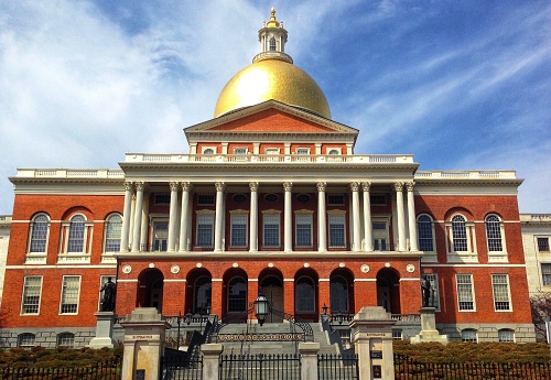 Featuring a gold dome, the State House is located in the downtown area on Beacon Street by the Boston Commons. It's also known as the Massachusetts Statehouse, the state capitol and seat of government for the Commonwealth of Massachusetts.