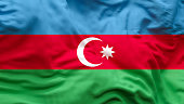 Azerbaijan flag 4k