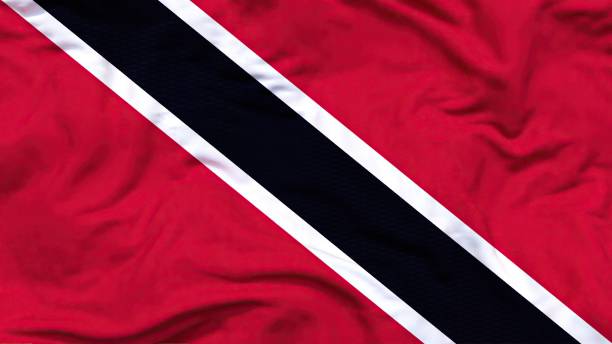 Trinidad and Tobago flag 4k 4k tobago stock pictures, royalty-free photos & images