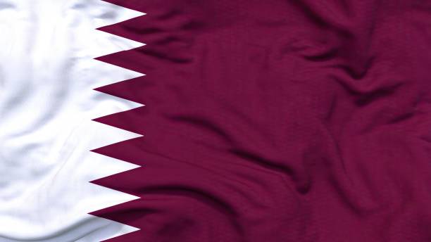 флаг катара 4k - qatari flag стоковые фото и изображения