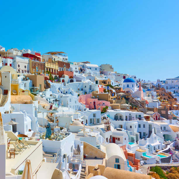istock Oia town in Santorini Island in Greece 1320516549