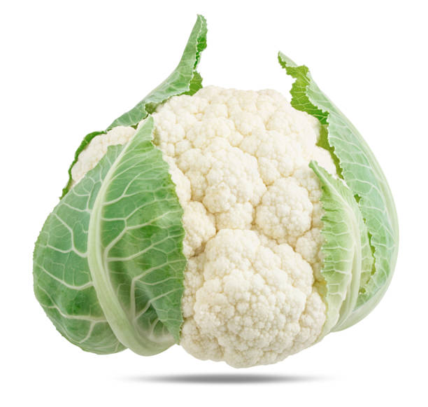 istock Cauliflower isolated on white background with clipping path 1320521822