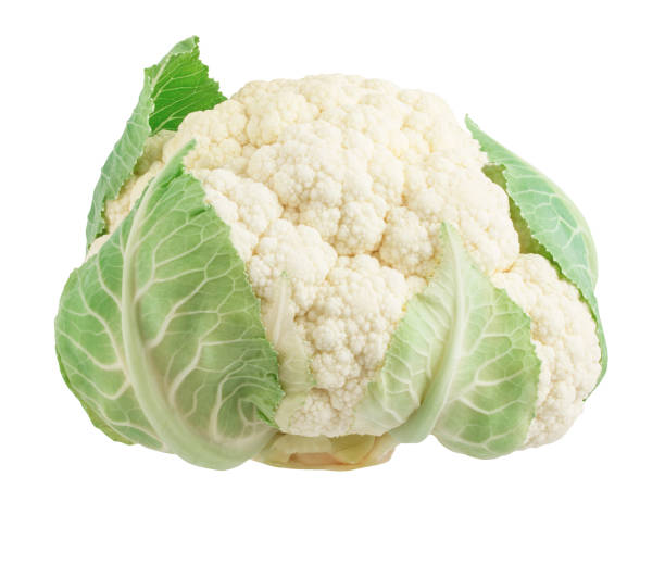 istock Cauliflower isolated on white background with clipping path 1320521945