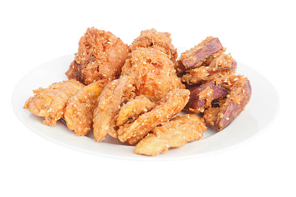istock Deep fried sliced banana, sweet potato and jackfruit genus Artocarpus 132052401