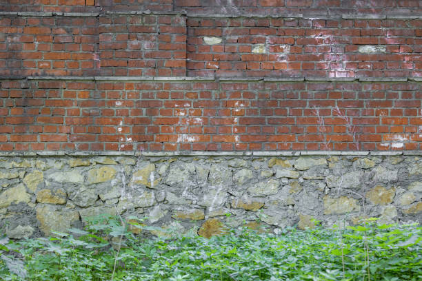 istock Embossed texture of old facade brick wall 1320530057