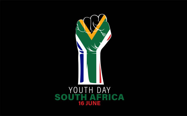 Youth day south africa Vector Illustration of  Youth day south africa 16 june celebration. logo youth day south africa. EPS10 south africa youth day stock illustrations