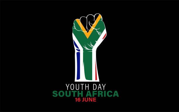 Youth day south africa Vector Illustration of  Youth day south africa 16 june celebration. logo youth day south africa. EPS10 adolescence stock illustrations