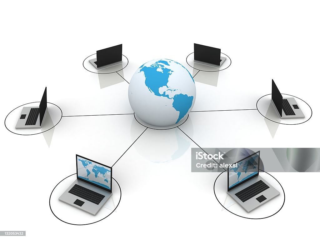 Red informática - Foto de stock de Diagrama libre de derechos