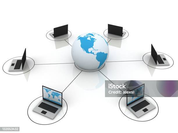 Red Informática Foto de stock y más banco de imágenes de Diagrama - Diagrama, Red informática, Comunicación