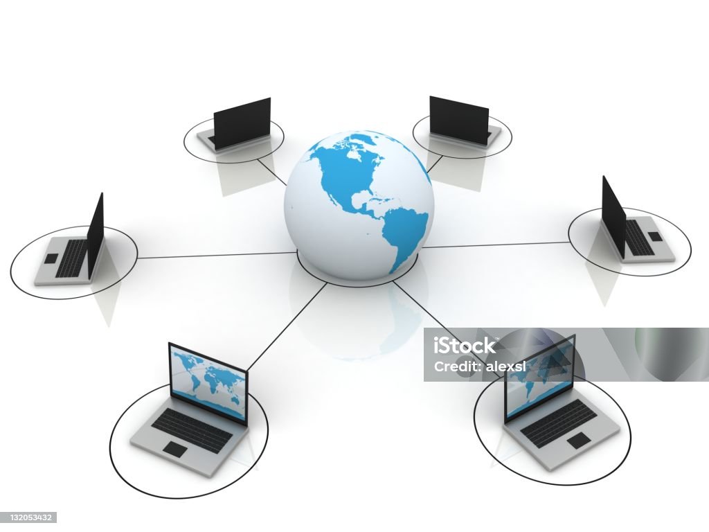 Computer Network Stock Photo - Download Image Now - Cloud - Sky ...
