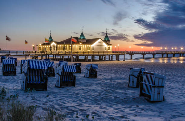 Pier Ahlbeck on Usedom at dawn