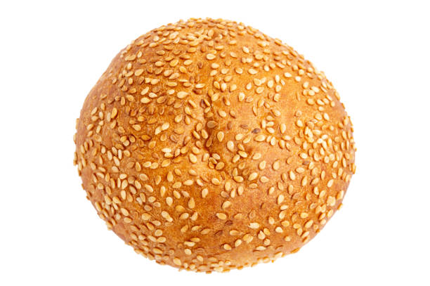 istock top view of fresh bun with sesame seeds without shadow isolated on a white background 1320542442