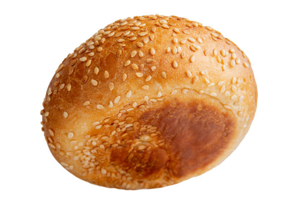 istock fresh bun with sesame seeds without shadow isolated on a white background 1320542458