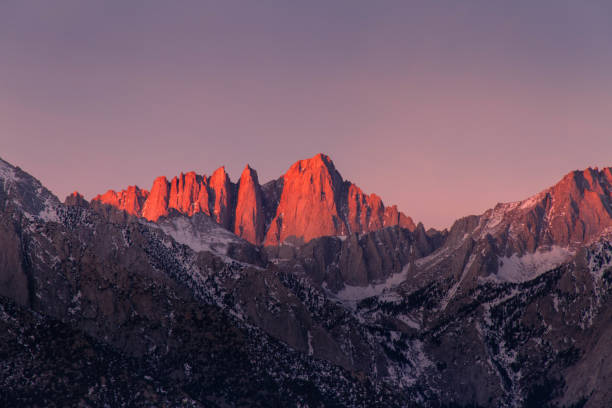 istock Eastern Sierra Alpenglow On Mount Whitney 1320544529