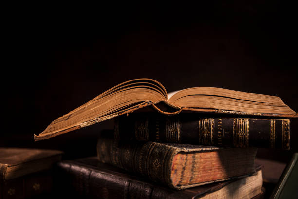 istock Antique Hardcover Books 1320546024