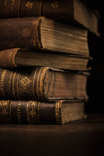 istock Stack of Antique Hardcover Books 1320546038