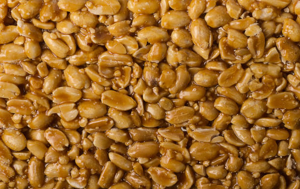 istock Peanut Kozinaki with honey close-up 1320553136