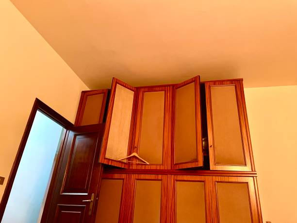 istock Wooden cabinet in room 1320557902