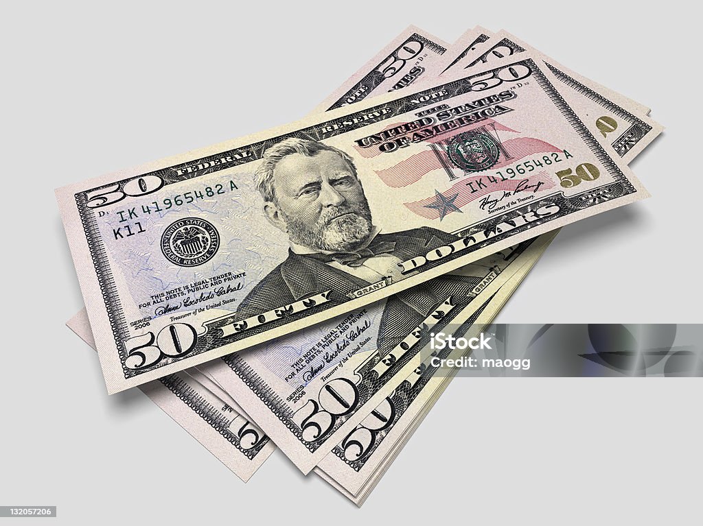 Banconote da 50 dollari - Foto stock royalty-free di Banconota da 50 dollari statunitensi