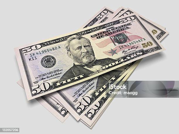 Banconote Da 50 Dollari - Fotografie stock e altre immagini di Banconota da 50 dollari statunitensi - Banconota da 50 dollari statunitensi, Numero 50, Stati Uniti d'America