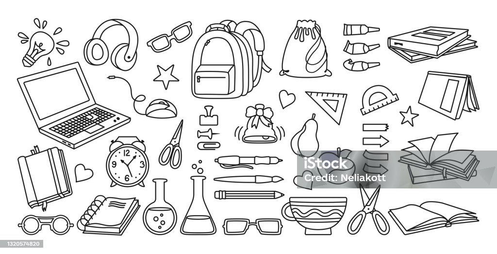Back To School Doodle Sketch Cartoon Set Vector Stock Illustration - Download Image Now - Education, Sketch, Icon - iStock Back To School Doodle Sketch Cartoon Set Vector Stock Illustration - Download Image Now - Education, Sketch, Icon - iStock